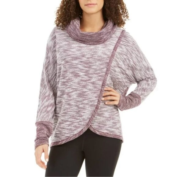 Calvin Klein Performance V Neck Heathered Lounge Active Sweater 1X - Picture 1 of 8
